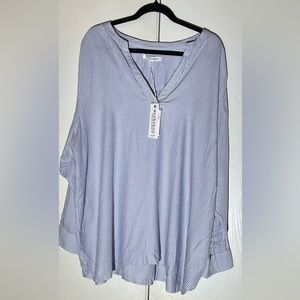 Brand New with Tags plus size striped top
